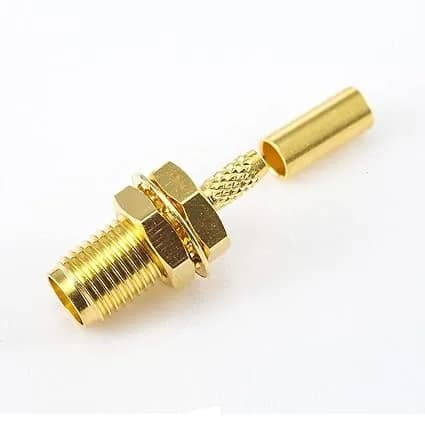 کانکتور سرکابلی SMA مادگی پرسی برای RG316 و RG174