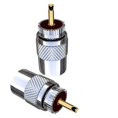 کانکتور سرکابلی UHF (سری PL/SO-239) نری پیچی برای RG213