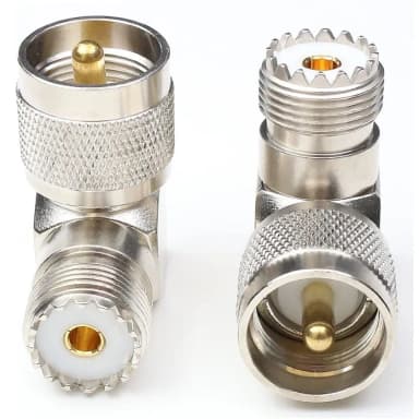 کانکتور تبدیل UHF (سری PL/SO-239) نری به UHF (سری PL/SO-239) مادگی (رایت انگل)