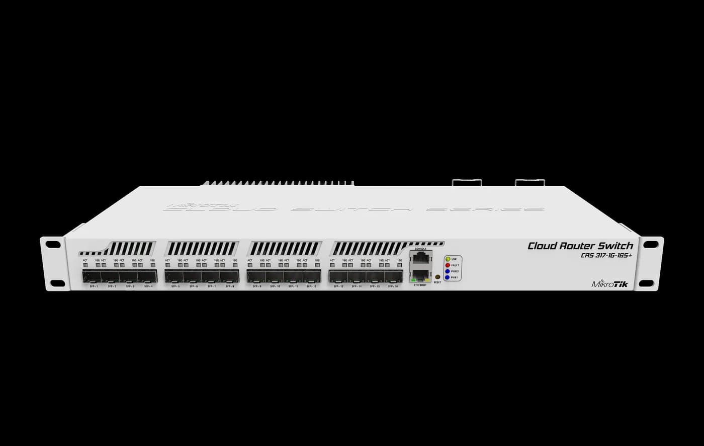 سوئیچ شبکه میکروتیک CRS317-1G-16S+RM