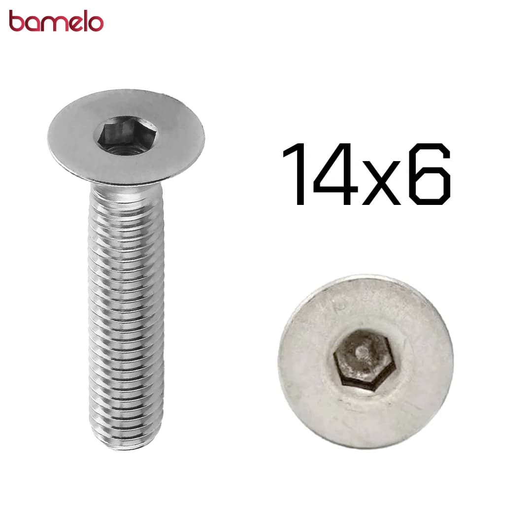 پیچ آلن سر خزینه 14x6 میلی‌متر