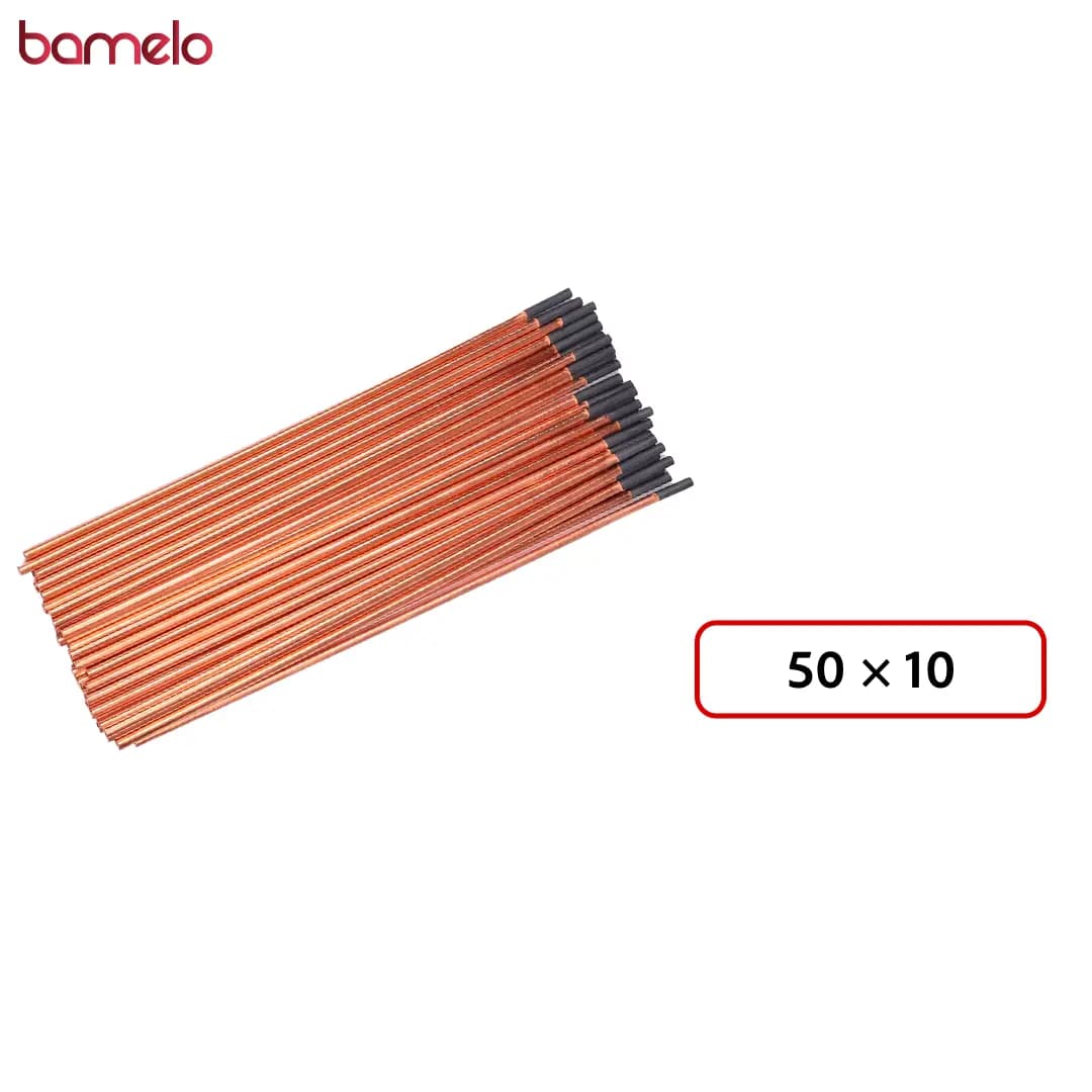 الکترود لبه گرد 50×10 تمام مس؛ شاخه 4 متری