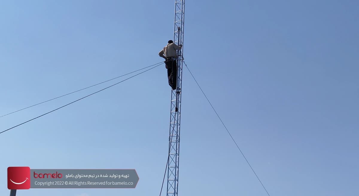 مراحل نصب دکل مهاری