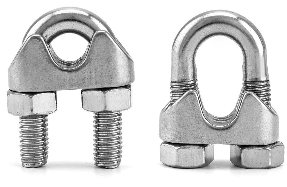 نوع U-Bolt کلپس‌های سیم بکسل مهاری