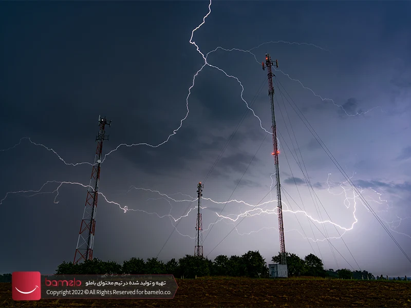 دکل مهاری (Guyed Tower) پرکاربردترین دکل صاعقه‌گیر