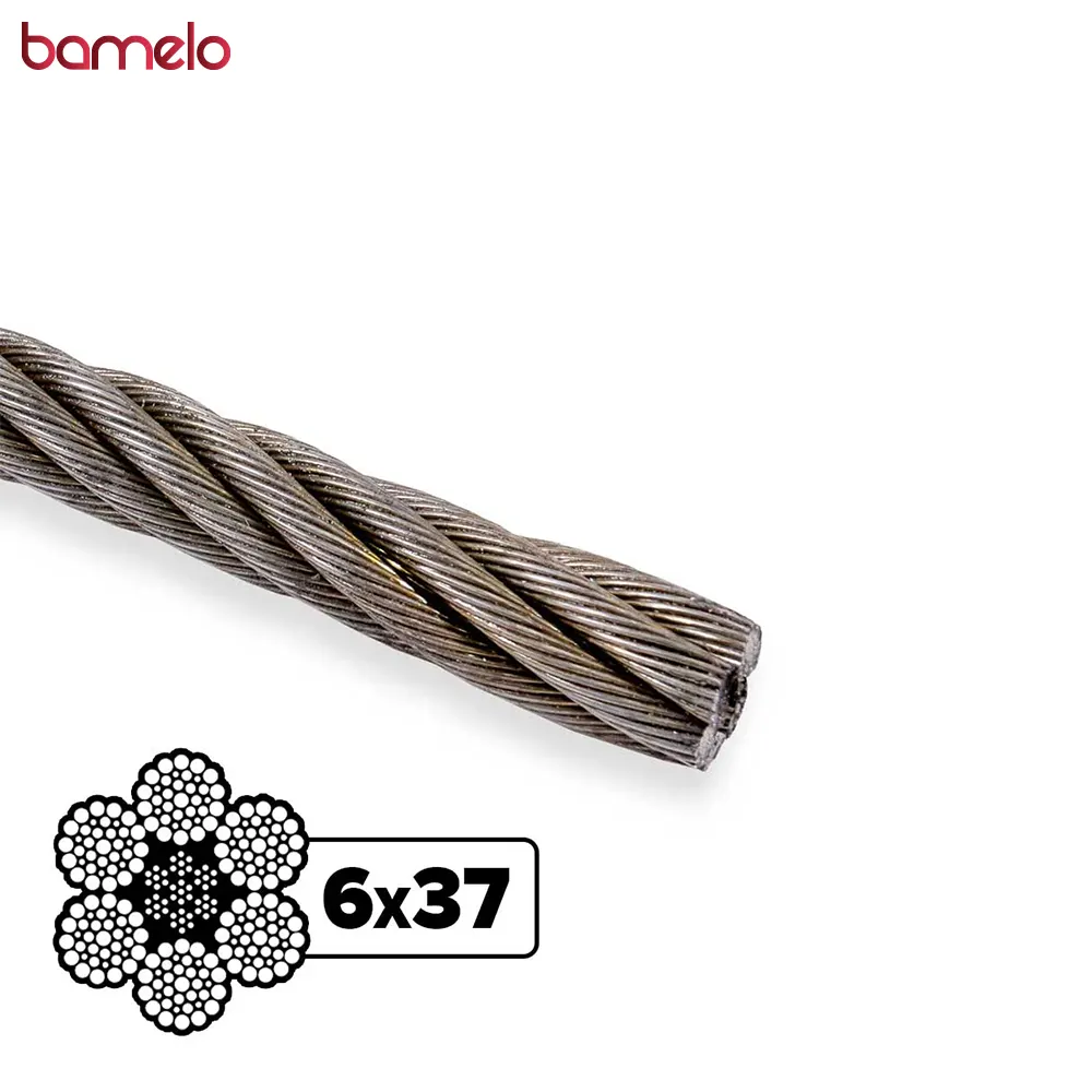 سیم بکسل فولادی 37*6
