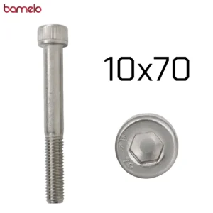 پیچ آلن با سر نیمدنده 10x70 7 پیچ آلن با سر نیمدنده 10x70